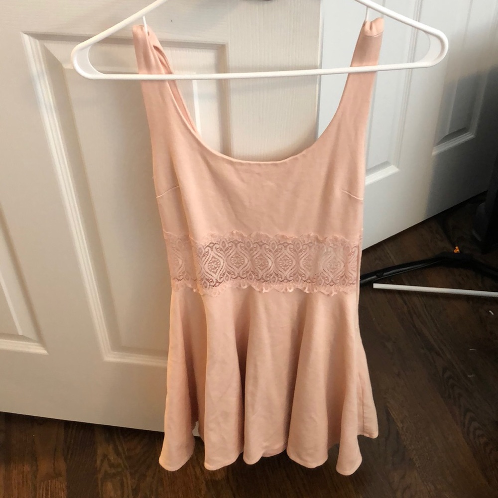 BEBE light pink dress